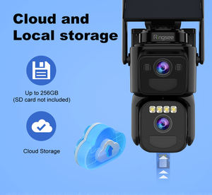 Kamera Keamanan Luar Ruangan Solar AI Okam, Kamera PTZ Tiga Lensa dengan Visi Malam Berwarna, Deteksi Gerakan, Jaringan Wifi, Kamera CCTV IP - Product Image 6