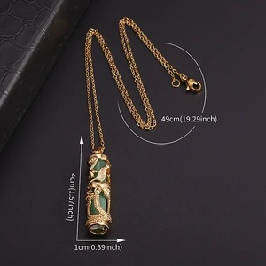 Collar con colgante <span class=keywords><strong>de</strong></span> Fénix, joyería <span class=keywords><strong>de</strong></span> piedra natural <span class=keywords><strong>de</strong></span> cultura china, regalo vintage <span class=keywords><strong>de</strong></span> <span class=keywords><strong>la</strong></span> suerte para mujeres y hombres - Product Image 4