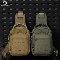 Sac à dos tactique unisexe personnalisable Protector Plus X251, sac de poitrine EDC, sac à bandoulière léger, imperméable, en polyester, pour la randonnée en plein air