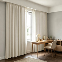 Rideaux occultants de luxe ZSTARR, surface brossée douce, tissu à poils courts, texture riche pour la maison, l'hôtel, le salon, la chambre à coucher