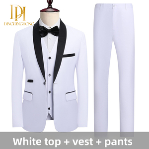 Vestido de novia ajustado para hombre de gama alta Traje formal para <span class=keywords><strong>novio</strong></span> Traje informal de negocios - Product Image 5