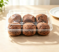 Conteneur alimentaire en plastique jetable de qualité supérieure, personnalisé, pour gâteau/bonbons/biscuits
