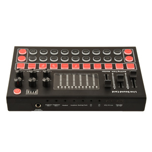 Équipement de diffusion en direct Yaika M9, carte son avec éclairage couleur, interface USB, 6 canaux, batterie intégrée, transmission filaire compatible - Product Image 4