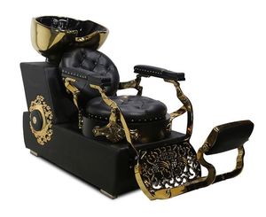 K Hair Salon Furniture <b>Back</b> Washing Unit Salon Ceramic Basin Beauty Shampoo Chair Shampoo <b>Bed</b> - Product Image 1