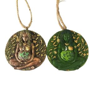 Statue des dieux grecs, artisanat en métal d'intérieur, statue de la déesse de la Terre <span class=keywords><strong>nue</strong></span> en bronze, sculpture de Gaïa, pendentif pour cadeau - Product Image 5