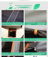 Tente gonflable Pop up à double couche de haute qualité portable et étanche pour le camping en plein air des familles nombreuses