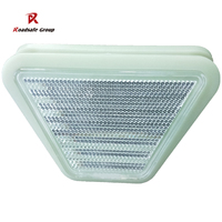 Delimitadores de Carretera Reflectantes de Doble Cara, Trapezoidales, Fluorescentes/Luminosos en la Oscuridad, de Plástico Galvanizado