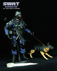 Nouveauté Figurine miniature miniature à l'échelle 1/6 Chien <span class=keywords><strong>collie</strong></span> Chien de police Modèle pour figurine d'action - Product Image 6