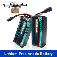 Hochleistungs 43500mAh Festkörper 6S 12S 24S 28S 450Wh/kg Anodenfreie Lithium-Batterie für Frachtdrohnen/UAV