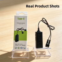 Chargeur de batterie Li-ion magnétique Type C 3,7 V 2000 mA à charge rapide avec double port USB pour cellules 26800 et protection contre l'inversion de polarité