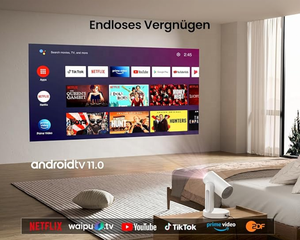 Projecteur vidéo portable spécial Counter R1 GTV 300ANSI certifié Google-TV 2+16G WiFi Home Theater avec mise au point automatique HD 1080P Mini 4K - Product Image 4