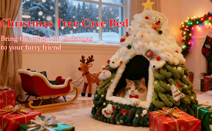 Arbre à chat de Noël à faire soi-même, maisonnette moderne et mignonne pour plusieurs petits chats, décoration de vacances pour les animaux de compagnie, la famille et les amis - Product Image 2