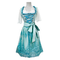 Ecowalson Damen Übergrößen Deutsches Dirndl Kleid Kostüme für Traditionelles Bayerisches Oktoberfest Karneval Halloween