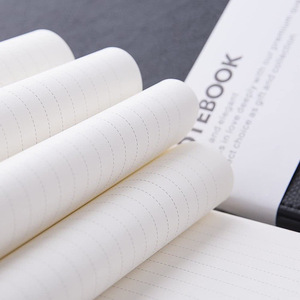 Carnet de gratitude personnalisé en cuir PU rigide noir, simple, portable, avec bande élastique - Product Image 4