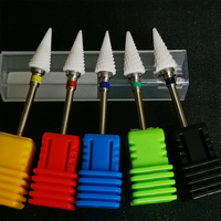 Prix d'usine Embout de ponceuse à ongles électrique en céramique conique, sûr et précis, pour manucure et pédicure, avec logo personnalisé