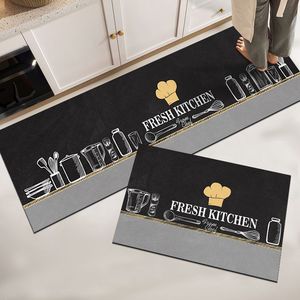 Tapis de sol de salle de bain en diatomite antidérapant, doux, à séchage rapide, super absorbant, tapis de cuisine en diatomite - Product Image 1