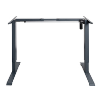 Bureau debout à moteur unique, base de bureau ergonomique à hauteur réglable électroniquement, ensemble de pieds de table, bureau d'ordinateur, mobilier de bureau