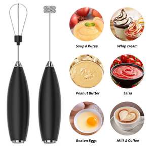 Mousseur à lait électrique portatif en acier inoxydable pour café, fouet à matcha, mélangeur de boissons, agitateur, avec logo personnalisé - Product Image 5