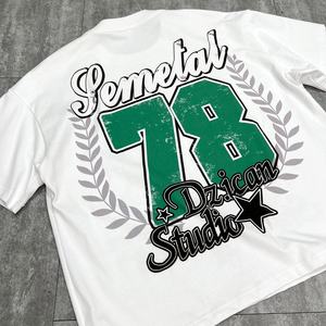 Camiseta de Diseño Urbano, Fabricante de Camisetas, Impresión Digital, Cuello Redondo, Peso Pesado, Camiseta de Algodón para Hombre, Camisetas Gráficas Extra Grandes - Product Image 5