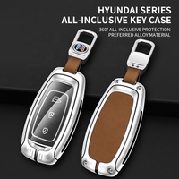 Pour métal Hyundai prix en alliage de Zinc voiture clé à distance couverture ventes prix raisonnable couverture en cuir clé de voiture étui