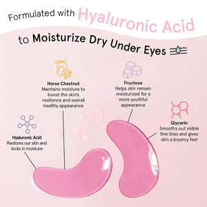 ヴィーガンヒアルロン酸オーガニックアイマスク　クマ・むくみ・しわ対策　保湿圧縮ジェルアイパッチ　卸売 - Product Image 6