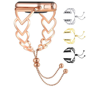 Bracelet en acier inoxydable pour <span class=keywords><strong>bracelets</strong></span> de montre Apple 38mm 41mm 44mm 45mm, bracelet en métal habillé pour femmes pour <span class=keywords><strong>IWatch</strong></span> Series 9 8 7 - Product Image 2