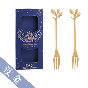 Mini forma de flor, barra de acero inoxidable chapada en oro, cuchara de té, cuchara de café, juego de regalo para Navidad - Product Image 6