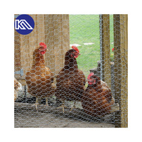 Grillage hexagonal galvanisé pour volailles, maille argentée verte, facile à assembler, soudé, pour cages à oiseaux