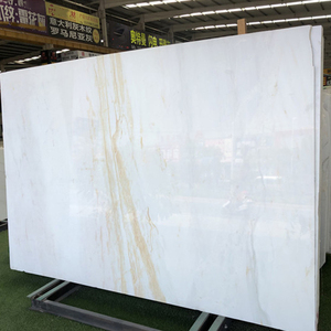 Grande dalle de marbre poli Goldtop Aristide Gold Vein en pierre naturelle pour carrelage de sol et de mur et comptoir de salle de bain de villa - Product Image 4