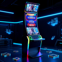 Machine de jeu à écran incurvé 43 pouces avec support TITO pour salles de jeux d'adresse en Asie du Sud-Est – Idéale pour le jeu professionnel
