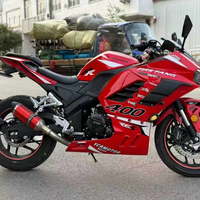 Motocicleta Deportiva Xinshiji Fire Fang 400, Excelente Estado. Motor Bicilíndrico de 400cc Refrigerado por Líquido, ABS y Tablero TFT, Totalmente Funcional