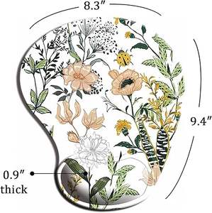 Ergo舒适凝胶腕托办公室鼠标垫，带防滑聚氨酯底座定制设计书桌配件垫 - Product Image 5