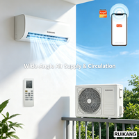 AC Split Inverter Tuya Wifi Kontrol Cerdas via Aplikasi Pendingin Pemanas Refrigeran R32 12000BTU Untuk Rumah Tangga dan Hotel