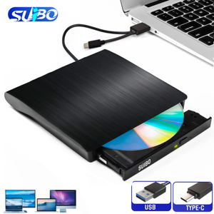 Unidad <span class=keywords><strong>de</strong></span> CD/DVD Externa USB 3.0+Tipo-C al por Mayor, Grabadora <span class=keywords><strong>de</strong></span> DVD Óptica Portátil para Computadora Portátil, PC <span class=keywords><strong>de</strong></span> Escritorio y Mac - Product Image 1