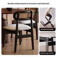 Chaise de salle à manger convertible moderne en bois massif, mobilier écologique pour la maison, idéale pour les tables de salle à manger et les restaurants