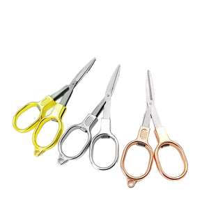 Ciseaux de broderie professionnels miniatures en acier inoxydable à prix de gros, 1 pièce, bord lisse, manche métallique, outil de coupe polyvalent - Product Image 1