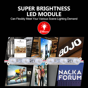 โมดูล LED SMD2835 DC12V 150lm/W 1.08W กันน้ำ IP67 สำหรับป้ายไฟ LED พร้อมเลนส์ 175 องศา สำหรับป้ายกลางแจ้ง - Product Image 6