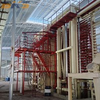 Línea de Producción de Tablero de Partículas de 60,000 m³/año / Planta de Fabricación de Tableros MDF / OSB / HDF / Esquema de Instalación de la Planta
