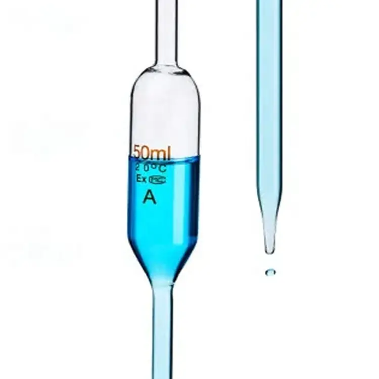 Laboratuvar züccaciye 1-100ml Transfer volumetrik pipet sınıf bir ölçüm pipetleri cam volumetrik pipet ile bir işareti