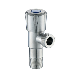 Válvula angular de acero inoxidable Morning Dew con rosca macho y diámetro interior estándar para calentador de agua de baño y inodoro - Product Image 1