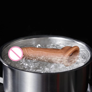 الهند أفضل قابلة لإعادة الاستخدام ضخمة واقعية سيليكون القضيب الموسع الانتصاب الرجال الأسود الواقي الذكري القضيب كم الكبار الرجال الجنس اللعب - Product Image 5