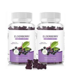 OEM ODM Bonbons aux baies de sureau Délicieux supplément de zinc et de vitamine C stimulant l'immunité pour adultes et enfants - Product Image 1