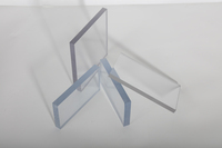 Plaques de polycarbonate PC transparentes Bayer de 8 mm, 4 x 8 pieds, design moderne pour toiture extérieure