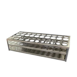 Hochwertige langlebige medizinische Multi holes Edelstahl Rundrohr Rack Rechteck Lagerung Labor ausrüstung - Product Image 4