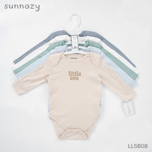 Набор боди Sunnozy для мальчиков, 5 штук, с длинным рукавом, из хлопка OEKO-TEX, 0-3 месяца, всесезонный, разноцветные узоры, машинная стирка - Product Image 3