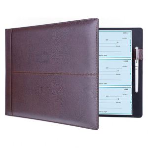 7 <b>Ring</b> Business Check Book <b>Binder</b>, 600 Check Capacity with Clear Vinyl Pouch Bill Keeper - Product Image 5