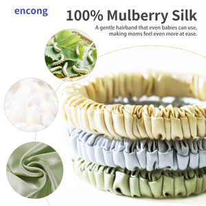 Ikat Rambut Elastis Sutra Mulberry 100% Ukuran Kecil Tipis, Aksesoris Rambut Wanita & Anak Perempuan, Grosir - Product Image 6