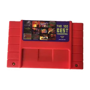 100 kartrid Game Video terbaik 100 dalam 1 Cartridge Game SNES 16 Bit SNES kartu Game