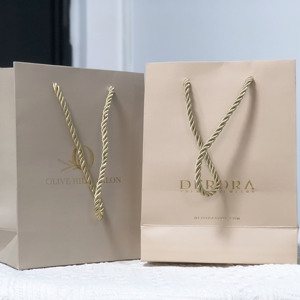 Fancy Túi giấy handmade in ấn tùy chỉnh sang trọng túi giấy với logo của riêng bạn trang sức bao bì mua sắm túi giấy - Product Image 5