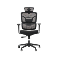 2311A-2 Chaise de bureau ergonomique en maille, réglable en hauteur, pivotante et inclinable, dossier haut moderne, pour usage professionnel, mobilier de bureau, chaise de bureau